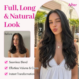 KooKaStyle clip-in wefts with windproof clips for easy on-and-off.