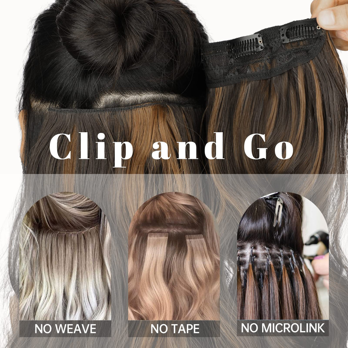 KooKaStyle detangling tips help prevent tangles during styling.