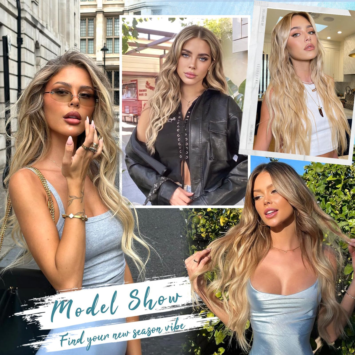 KooKaStyle model wearing extensions for natural, seamless integration.
