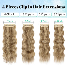 KooKaStyle weft closeup shows secure clips for comfortable wear.