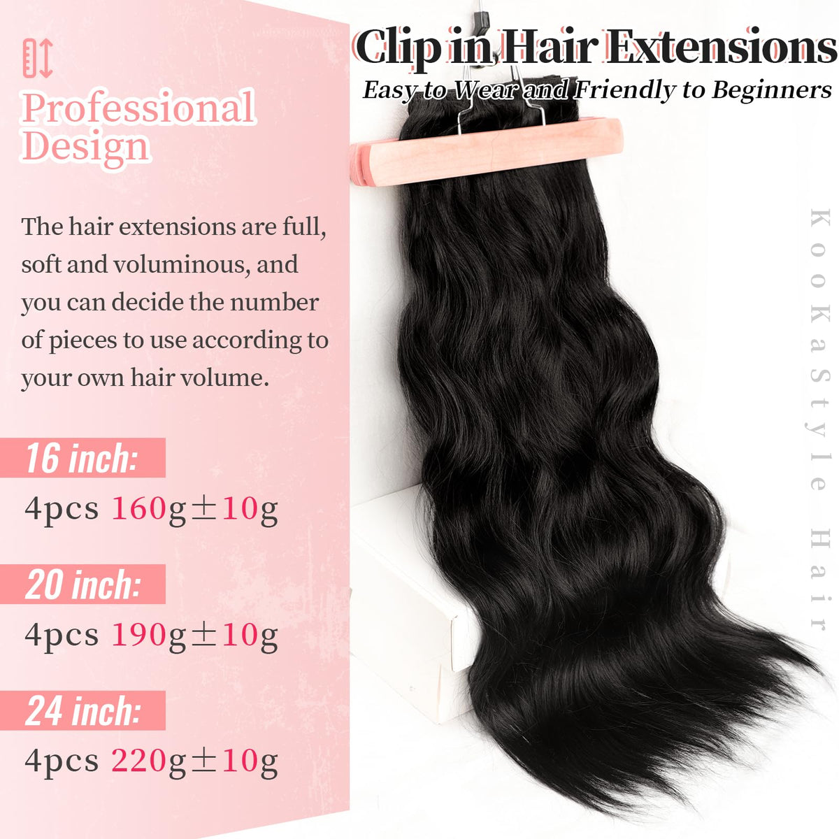 Double-weft construction with non-slip clips for comfortable, secure wear.