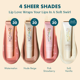 Kopari Lip Love Balm vegan and cruelty-free formula label