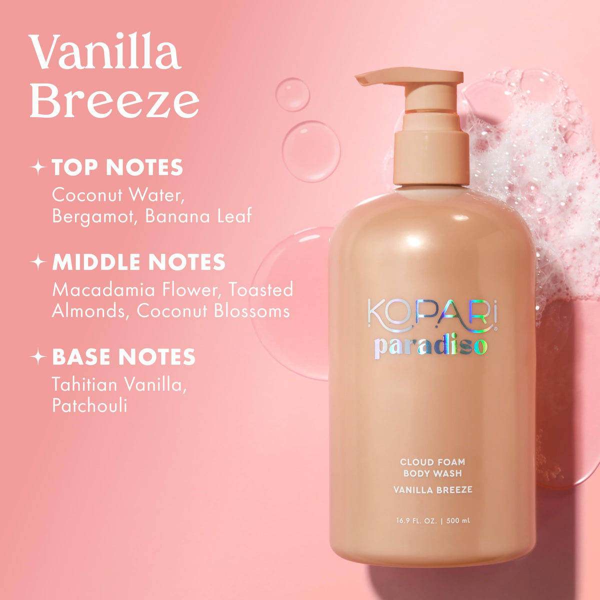 Kopari Paradiso Cloud Foam is vegan and cruelty-free, with clean ingredients.