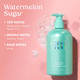 Kopari Paradiso Cloud Foam Watermelon Sugar scent evokes fresh fruity shower experience