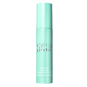 Kopari Paradiso Fresh Set Watermelon Bottle Front shows aluminum-free, quick-dry formula