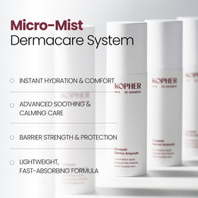 Kopher Curepair Derma Ampoule Mist natural extracts in action for gentle care.