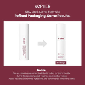 Kopher Curepair Derma Ampoule Mist spray scene demonstrates quick, even application.