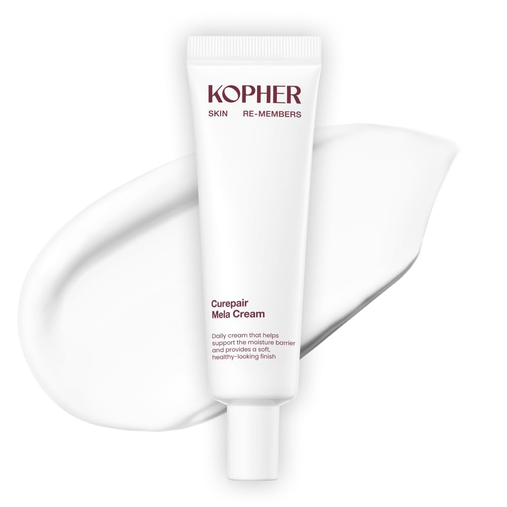 Kopher Curepair Mela Cream 4ever Edition packaging highlights collaboration and premium skincare.