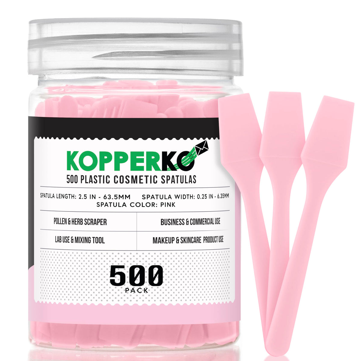 Kopperko mini face spatula 2.5-inch pack for precise cream extraction and mess-free application