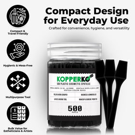 Kopperko spatula in cream jar demonstrates hygienic product scooping