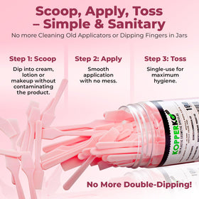 Kopperko plastic spatula for skincare stays sturdy during use