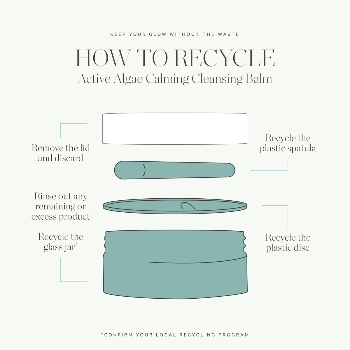 KORA Organics double cleansing step with cleansing balm in routine