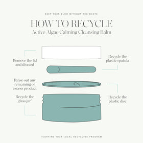 KORA Organics double cleansing step with cleansing balm in routine