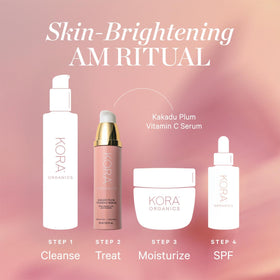 KORA Organics Kakadu Plum Serum forest fruit imagery conveys natural origins.