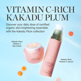 KORA Organics Kakadu Plum Serum texture on skin suggests quick absorption.