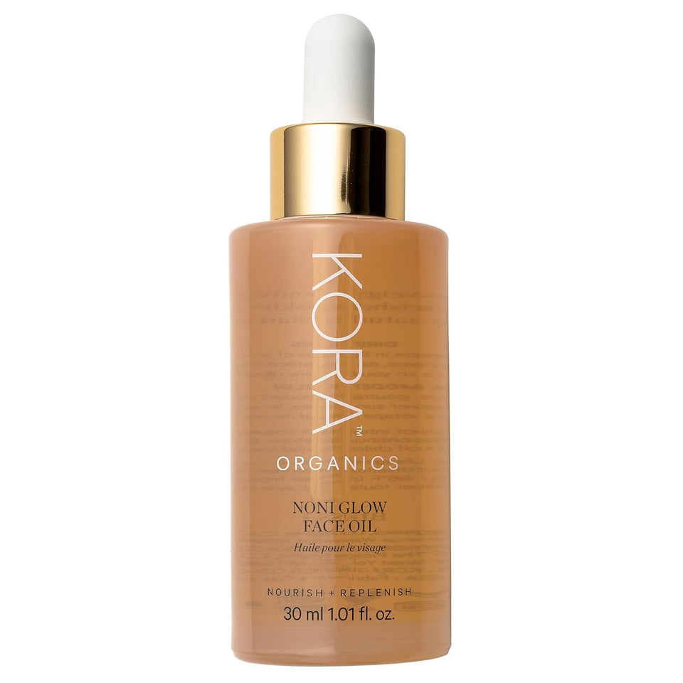 KORA Organics Noni Glow oil bottle for daily radiance