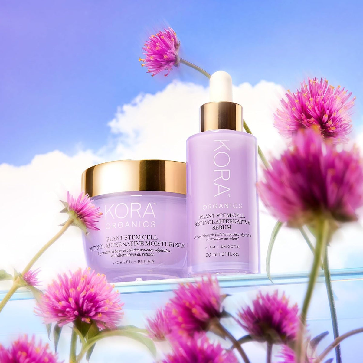 KORA Organics milky texture close-up emphasizing gentle skincare