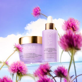 KORA Organics milky texture close-up emphasizing gentle skincare