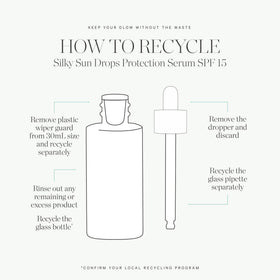 KORA Organics Silky Sun Drops travel-size packaging ready for travel