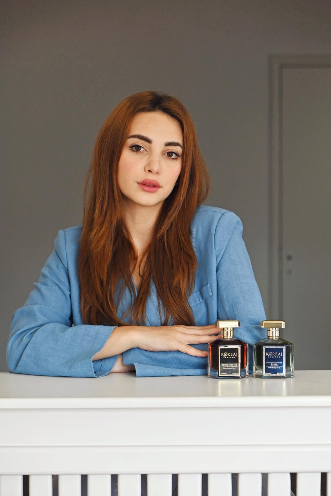 KORBAJ PARFUMS Toxic Desire pink-black bottle signals luxury and style.