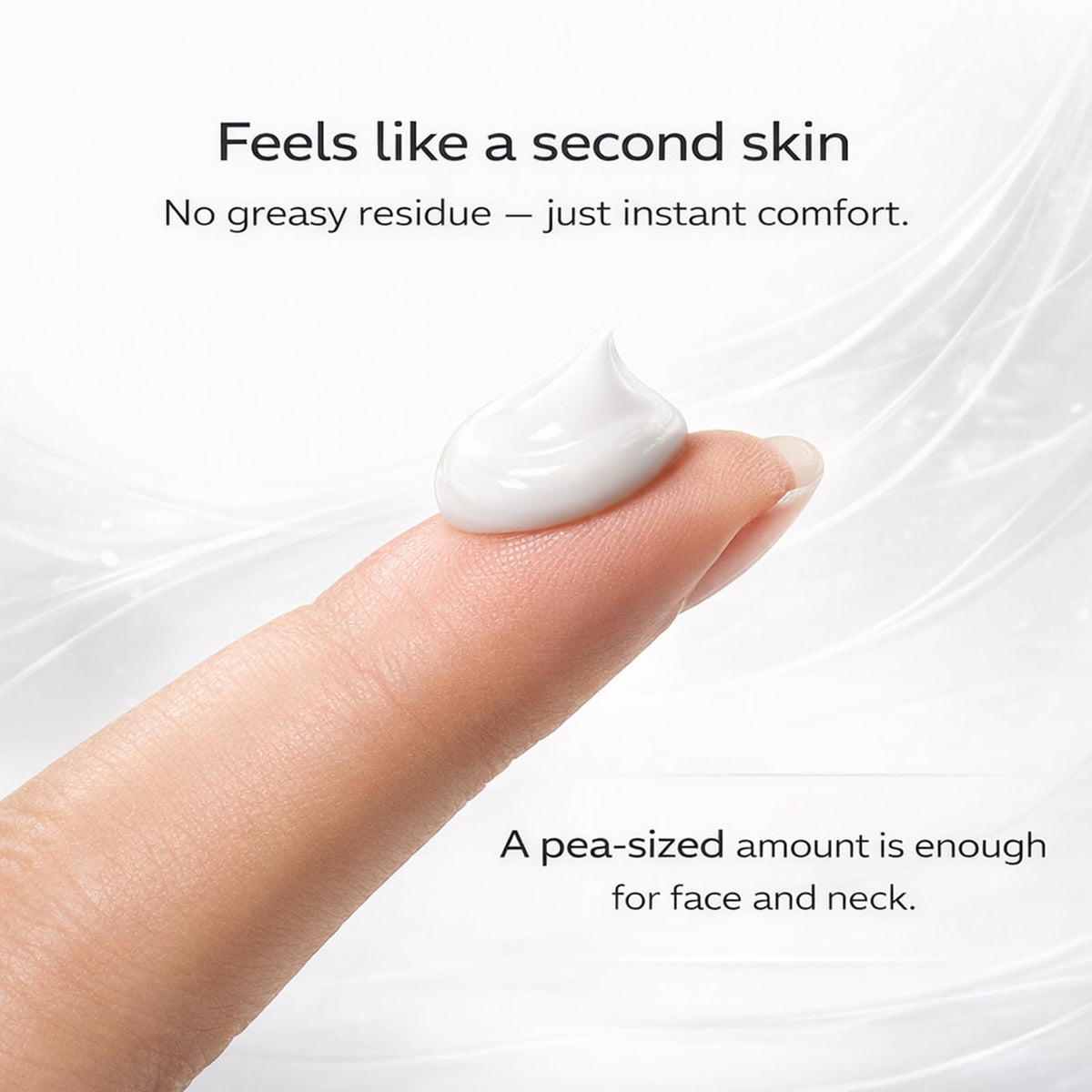 KORIDERM Cream being applied to hands for quick daily moisturization.