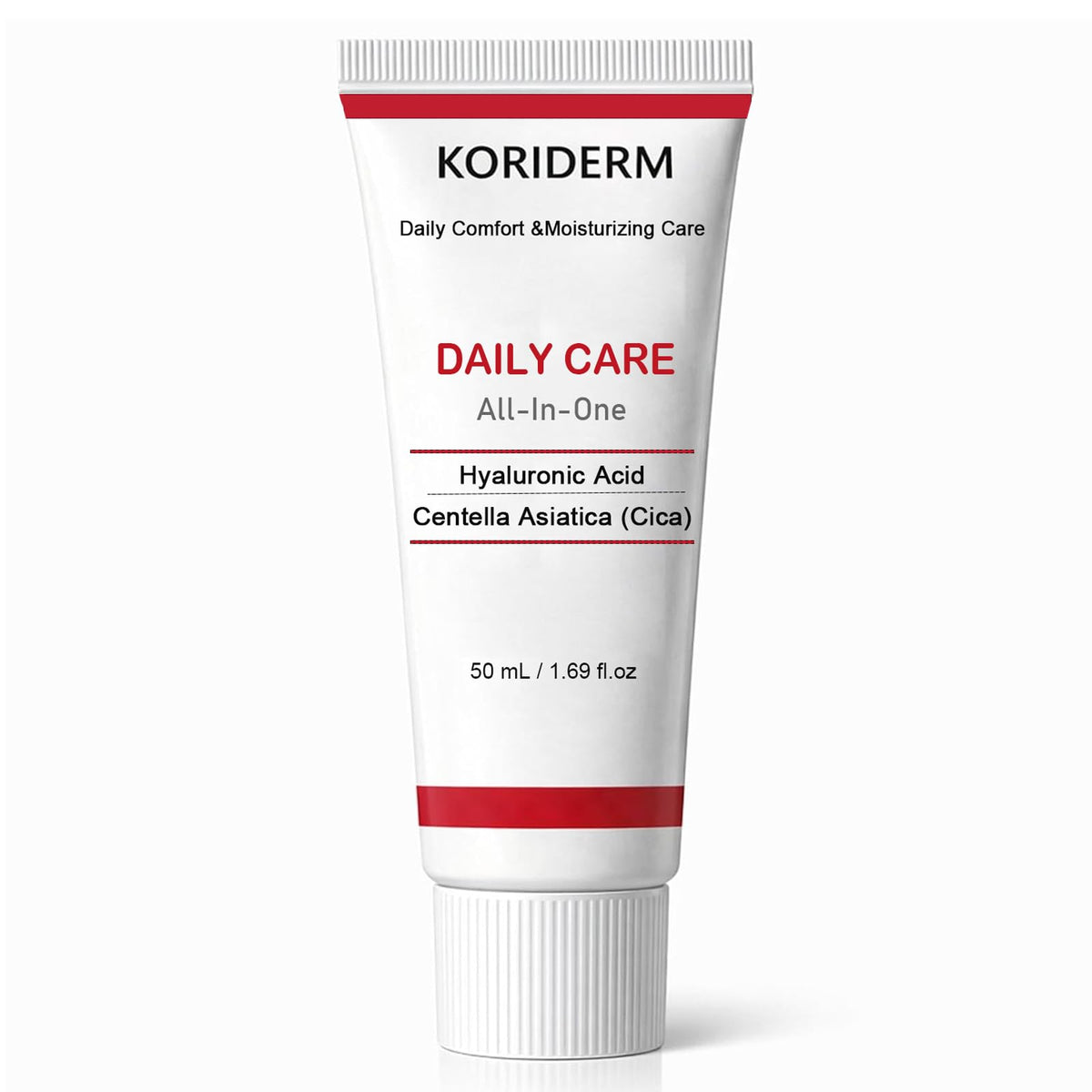 KORIDERM Cream jar close-up showing smooth, hydrating formula for daily use.