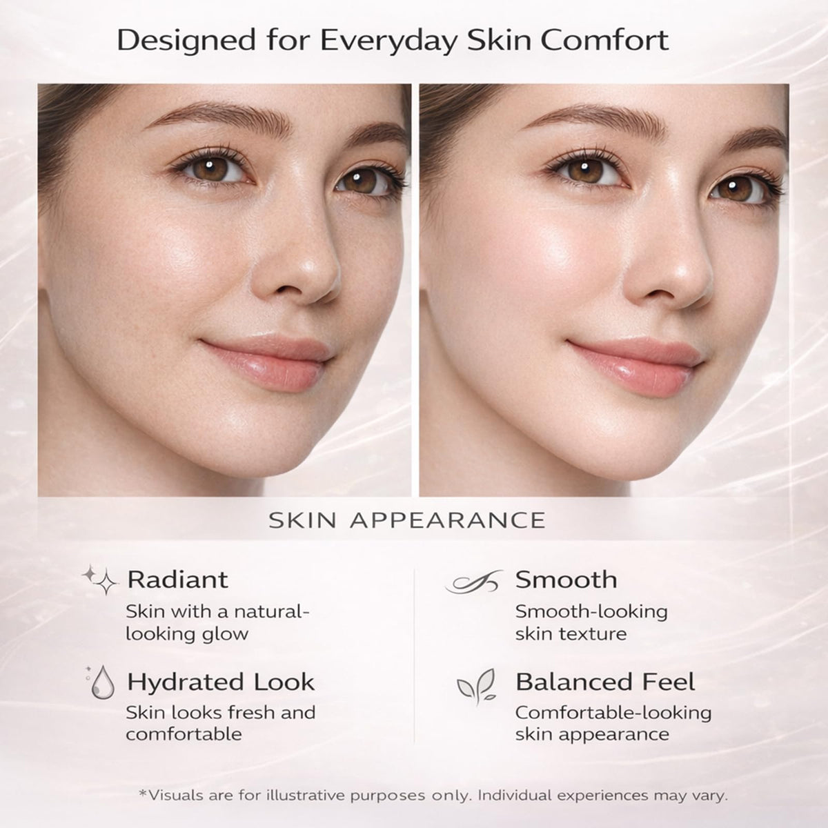 KORIDERM Cream on skin with a soft, refreshed glow.
