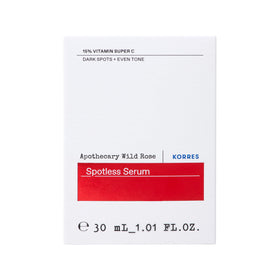 Two-phase activation of Korres Spotless Serum during shaking
