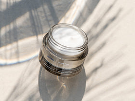 Night application scene with KORRES 4D Night Cream demonstrating smooth absorption