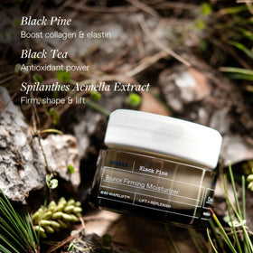 KORRES Black Tea extract ingredient visual highlighting botanical actives.
