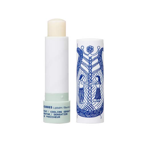 Korres Greek Hypericum Balsam Oil bottle conveying conditioning lip care formula.