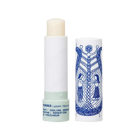 Korres Greek Hypericum Balsam Oil bottle conveying conditioning lip care formula.