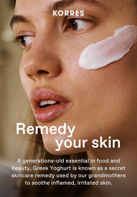 KORRES Greek Yoghurt Cooling After Sun Gel on the body delivers cooling hydration post-sun.