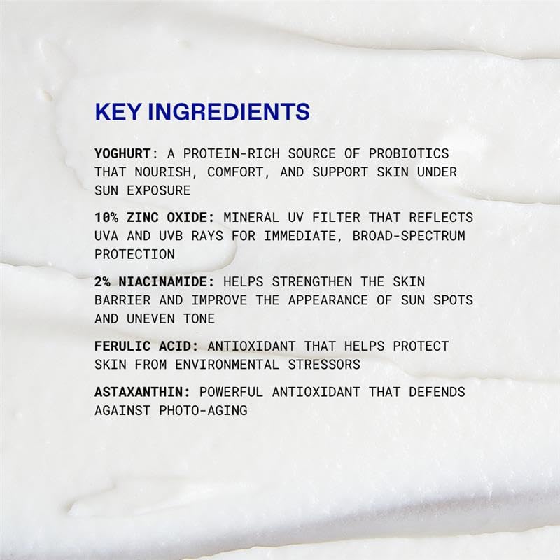 Application shot demonstrates fast absorption for a quick morning routine with KORRES sunscreen.