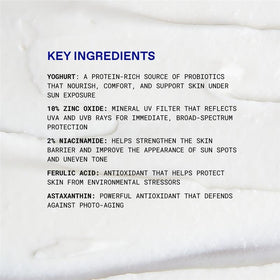 Application shot demonstrates fast absorption for a quick morning routine with KORRES sunscreen.