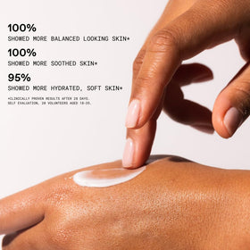 Neck application of KORRES gel-cream illustrating versatile routine use