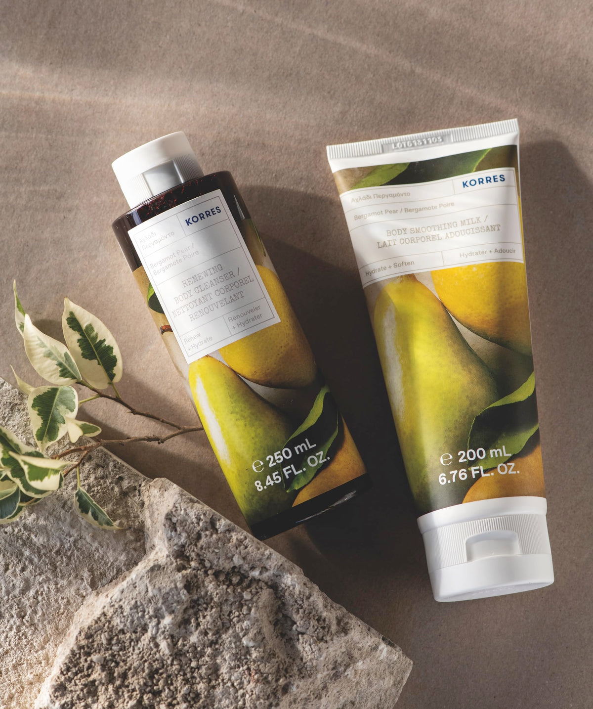 KORRES made-in-Greece packaging emphasizes heritage and trusted formulation
