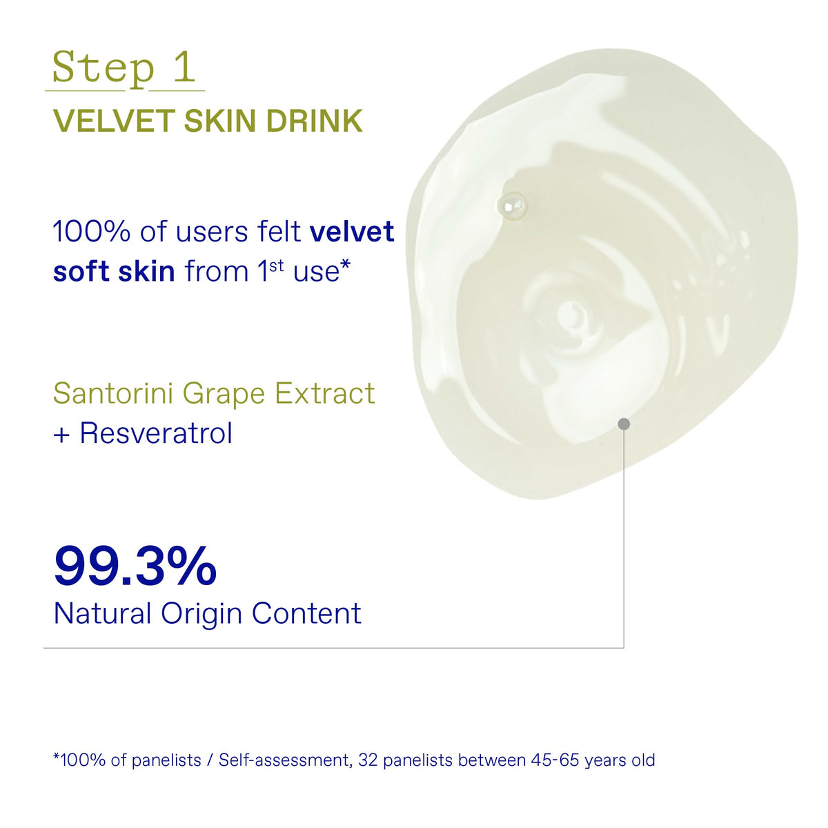 Packaging box shows two-step routine for efficient skincare