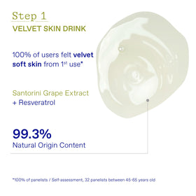Packaging box shows two-step routine for efficient skincare