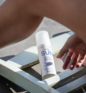 KORRES summer skin application shows easy daily use of the cooling gel.