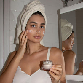 KORRES Wild Rose Night Cream brand logo on packaging
