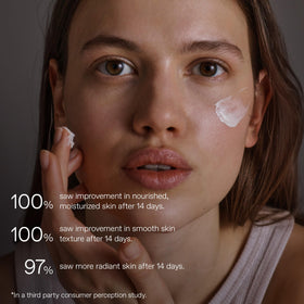 KORRES Wild Rose Night Cream neck application for even absorption