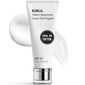 KORUA grass-fed tallow sunscreen bottle ready for outdoor protection.