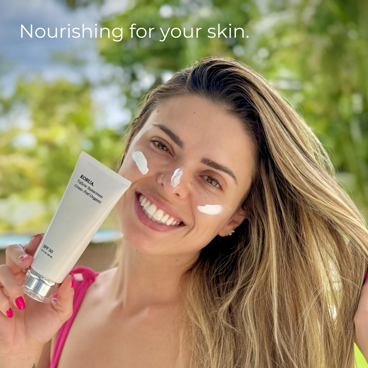 KORUA 80ml tube offers portable sun protection.