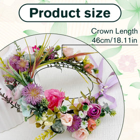 KorViSHOW artificial flowers wreath perfect for weddings and photoshoots with lush greens.