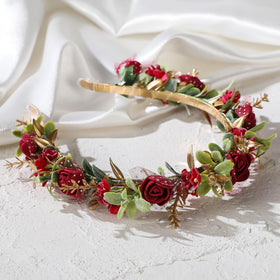 KorViSHOW artificial lace foam flowers with lush details for costumes
