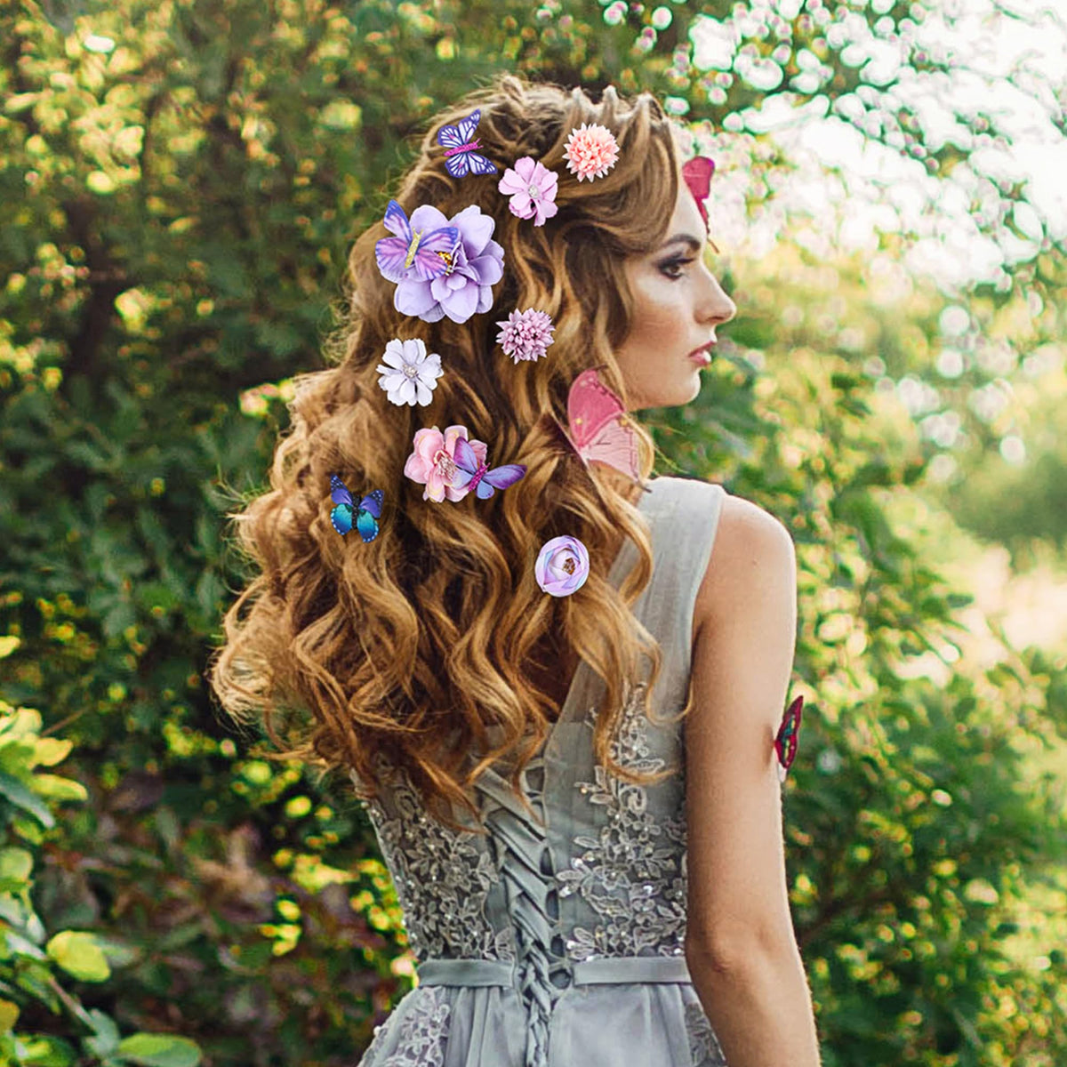 KorViSHOW colorful barrette worn as a chic brooch