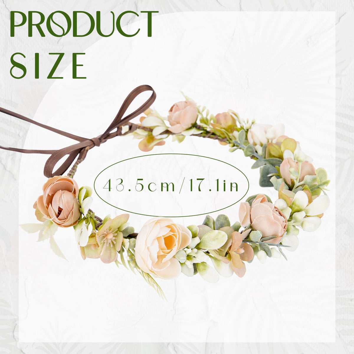 KorViSHOW handmade crown with vibrant blooms for maternity shoots.