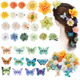 KorViSHOW flower clip yellow close-up for vibrant everyday styling.
