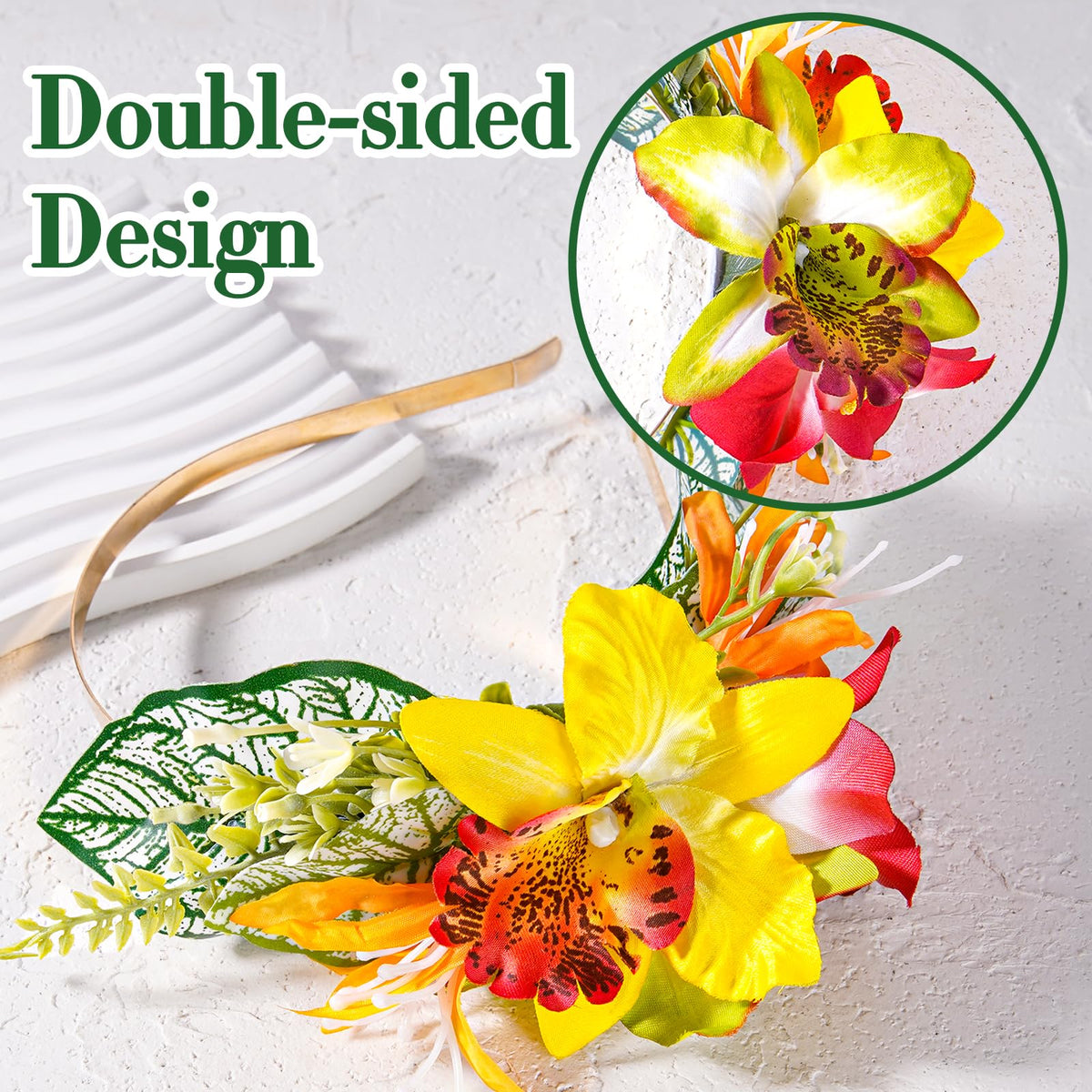 KorViSHOW handmade flower crown offers unique, handcrafted flair.